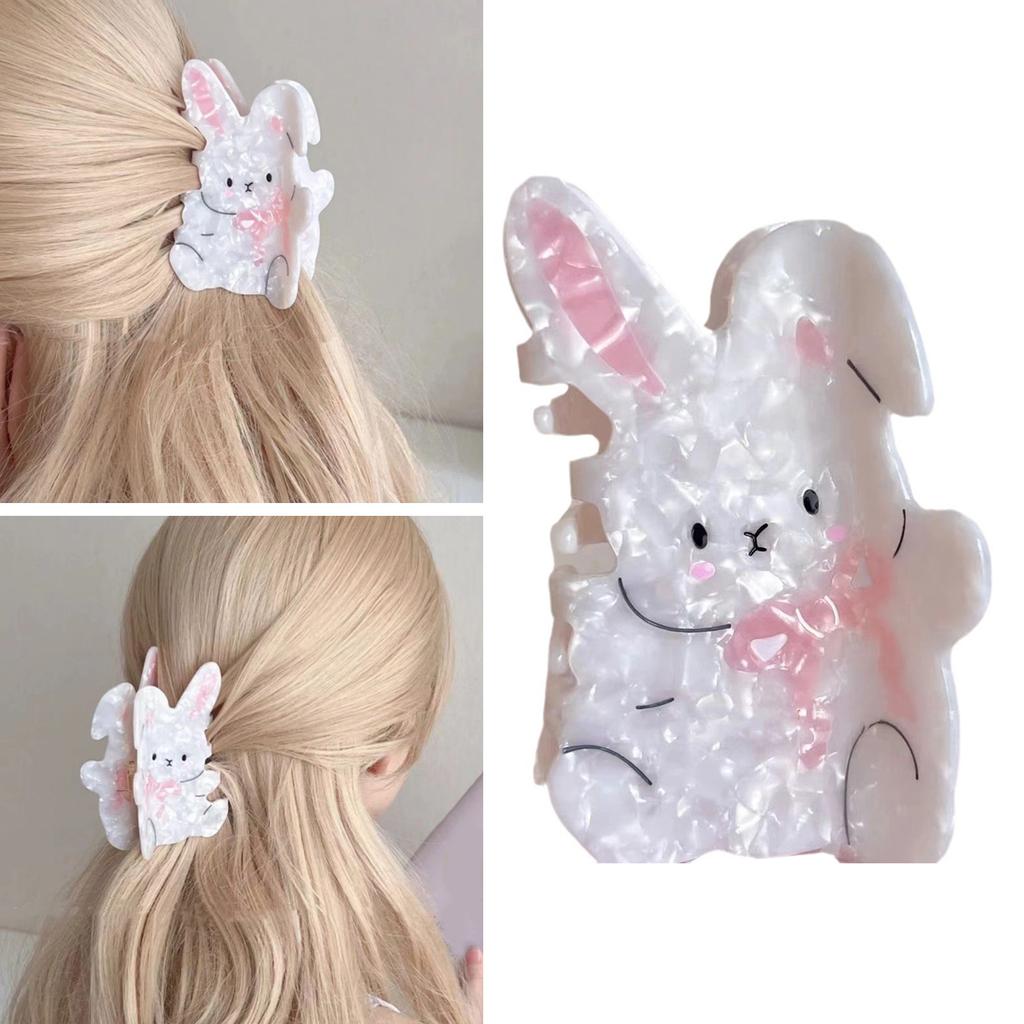 Rabbit Hair Claw Clip Lovely Cartoon Jaw Clip Animal Theme Hair Clamp Women Children Hair Claw Hair Styling Decoration