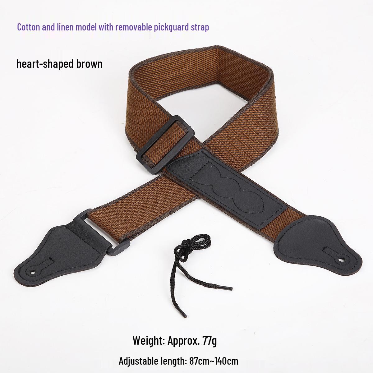 Printed Acoustic & Electric Guitar Strap - Adjustable Shoulder Strap