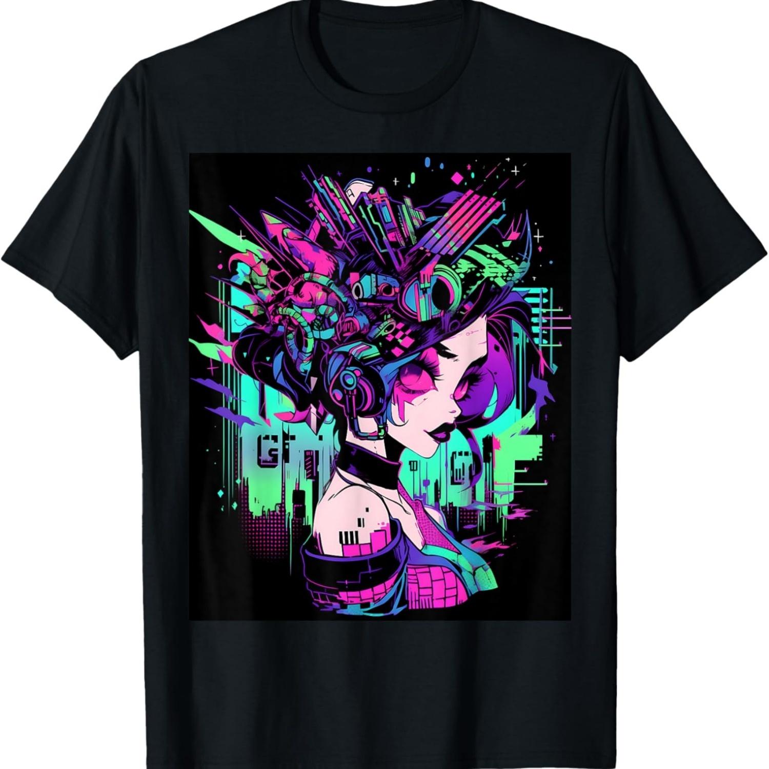 Make a Stylish Statement with This Intriguing Graphic T-Shirt S чёрный