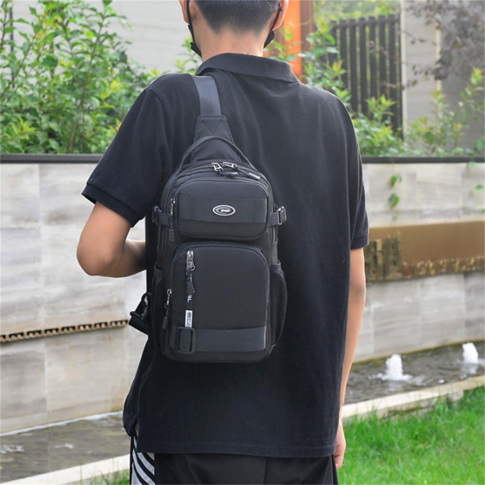 Новая мужская нагрудная сумка большой вместимости — фото 6