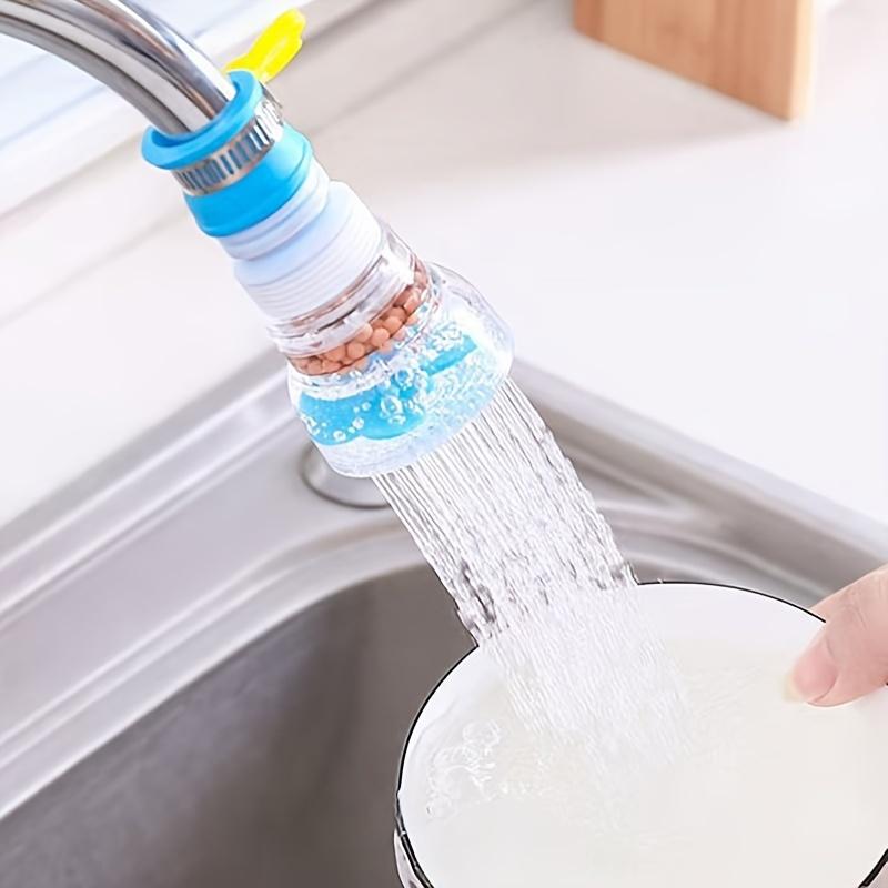 1PC Universal Faucet Water Connector - Splash Proof Kitchen Showerhead with Rotary Filter