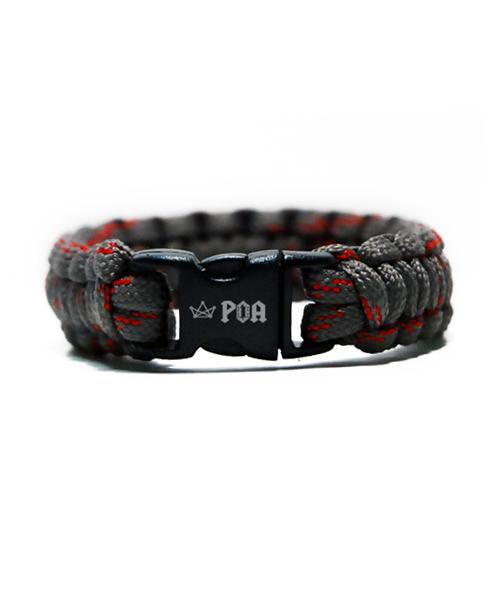 P.O.A Basic Bracelet - Gray/Red