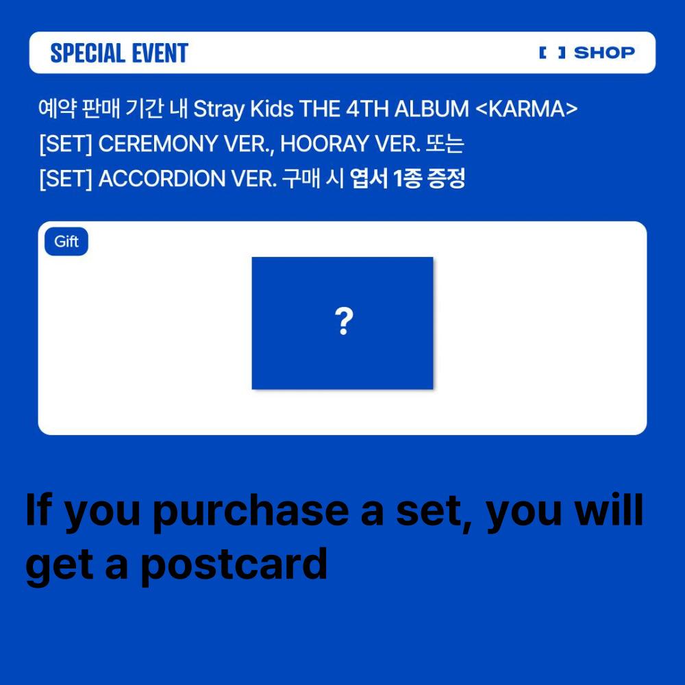 Stray Kids DAS 4. ALBUM KARMA NUR POB 8 STÜCK(1SET)