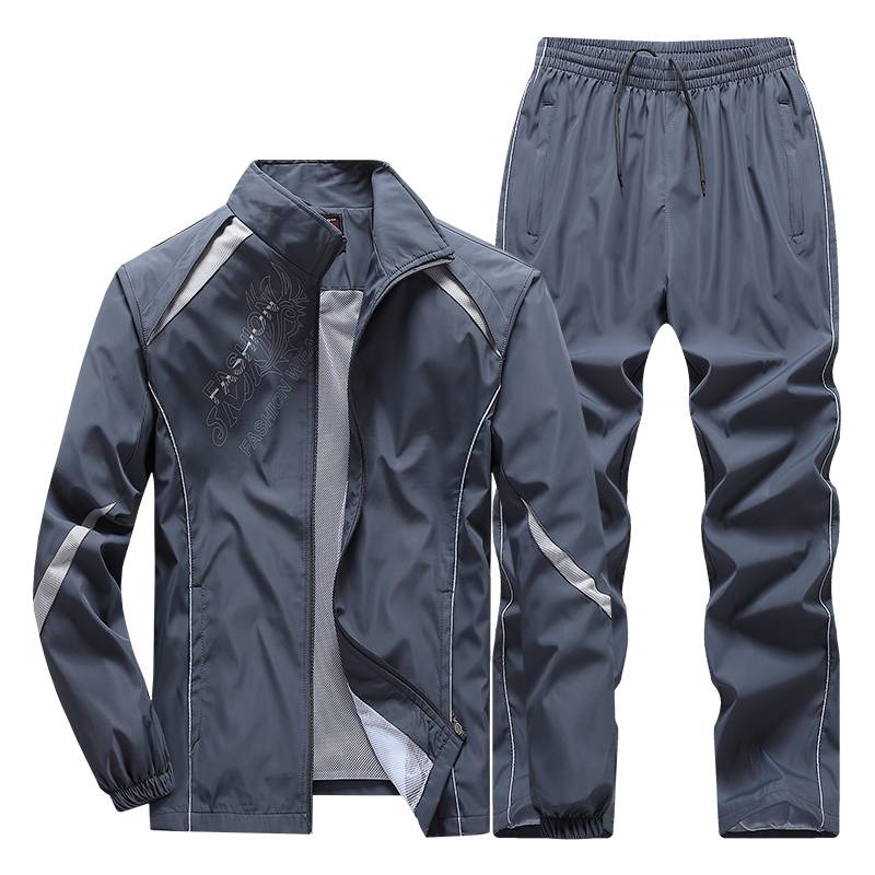 Spring Autumn Men 'S Sportswear 2 Pieces Sets Sports Suit Jacket Sweatsuit Male Clothing Tracksuit