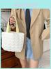 Cute Quilted Heart Soft Tote Bag Stylish Lunch Box For Students In Multiple Colors