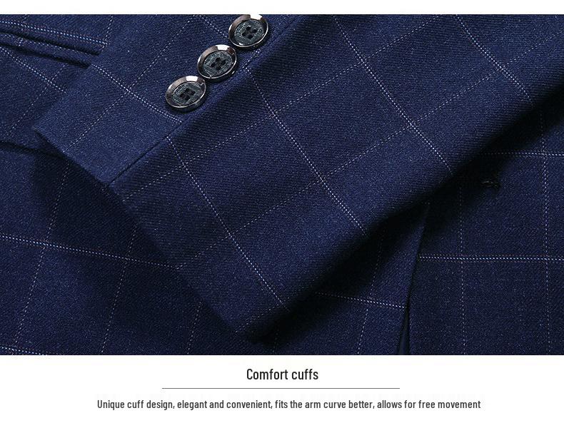 Middle-Aged Men's Spring/Autumn Business Casual Single Jacket Suit