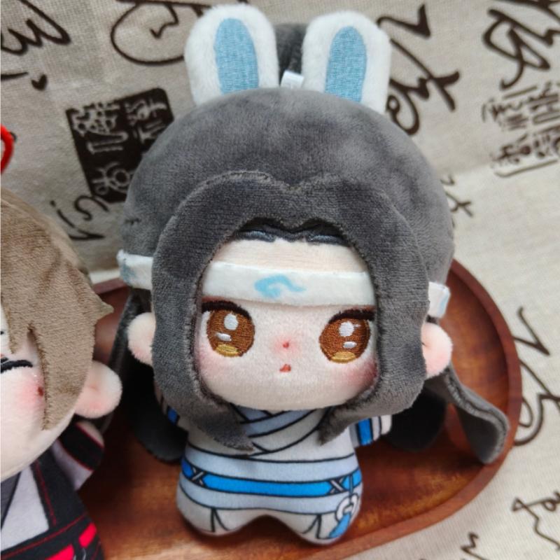 Mo Dao Shi Pluche Wei Wuxian En Lan Wangji Zachte Knuffelpoppen Mdzs Anime Personages Mini Katoenen Poppen Voor Fans Verjaardagscadeau 10cm