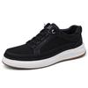 Men's Trendy White Mesh Thick-Soled Sports Casual Leather Sneakers