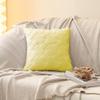 Pillowcase for Sofa Plush Fuzzy Cushion Cover with Hidden Zipper Soft Throw Pillowcase for Room Bedroom Home Office Decor Plain