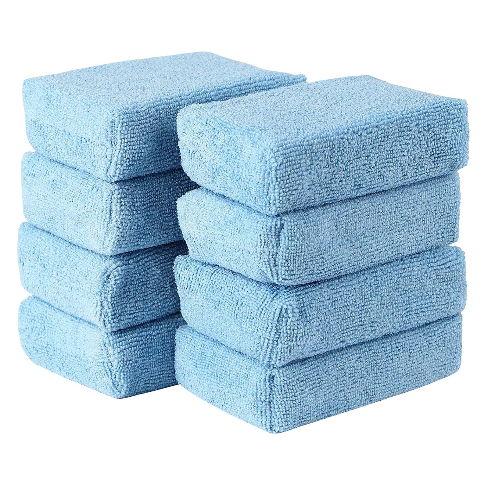 

Car Wash Sponge, 10 Pack Microfiber Polisher Buff Soft Car Motorcycle Scale Removal Polishing Glass Car Beauty Maintenance синий