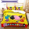 3pcs Custom Name Barbapapa Bedding Set Duvet Cover Closure Includes 1 Duvet Cover & 2 Pillowcases for All Seasons Bedroom Decor
