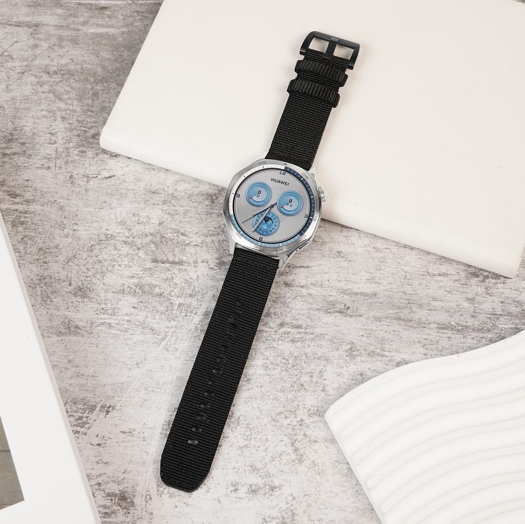 20mm Watch Band for Samsung Galaxy Watch7 40mm/44mm/Garmin Forerunner 165 Nylon Woven Strap