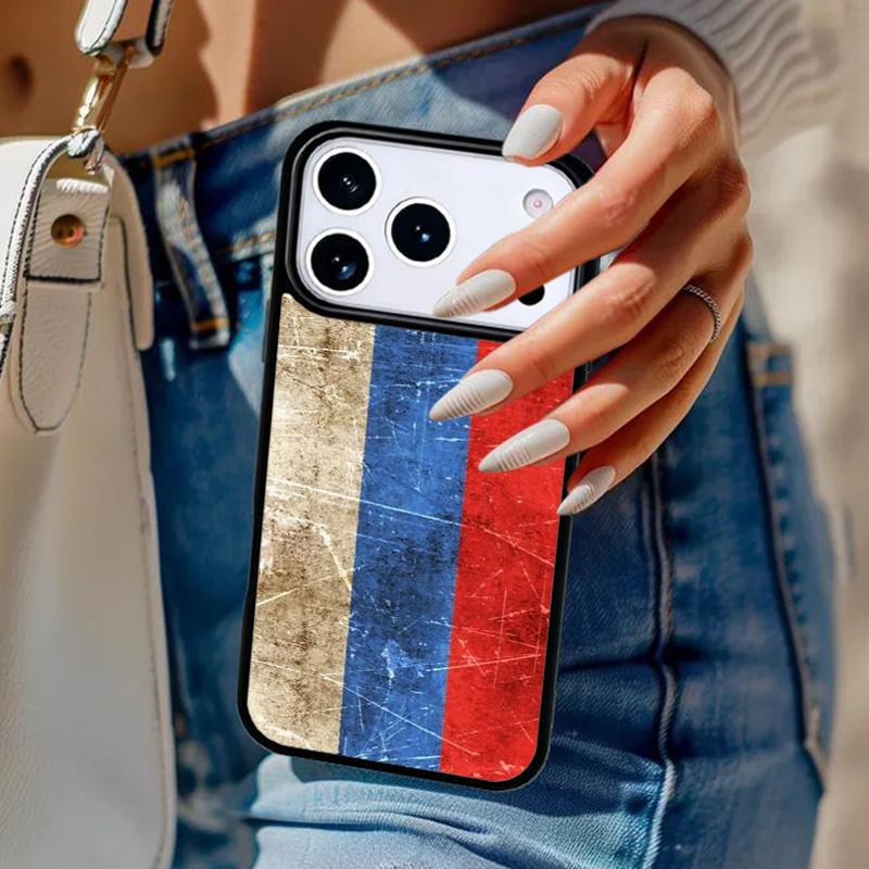 Coat Of Arms Russian CCCP Flag Bumper Phone Case For iPhone 17 Air 14 15 13 12 Max Cover For Apple 16e 11 Pro Max Plus Coque