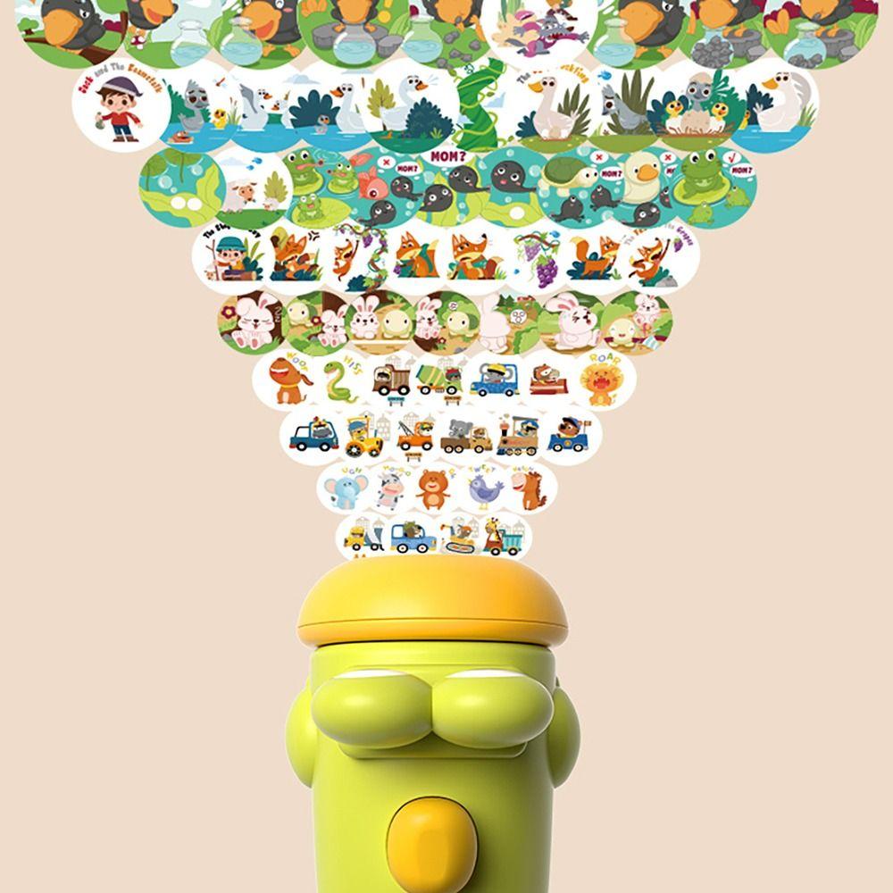Flashligh toy Projection Storyteller Baby Sleep Aid Slide Story Machine Nursery Room