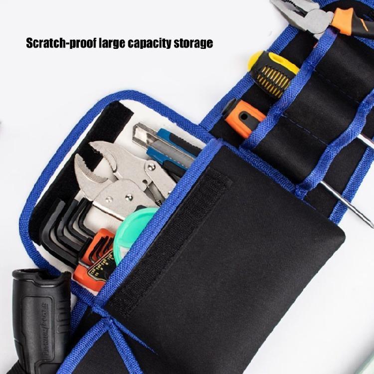 Professional Electrician's Tool Waist Bag with Convenient Hands Release Design Sturdy Oxford Fabric Waist Bag
