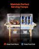 8 Qt 4 Pack Rectangle Chafing Dish Buffet Set Full-Size & Half-Size Pans