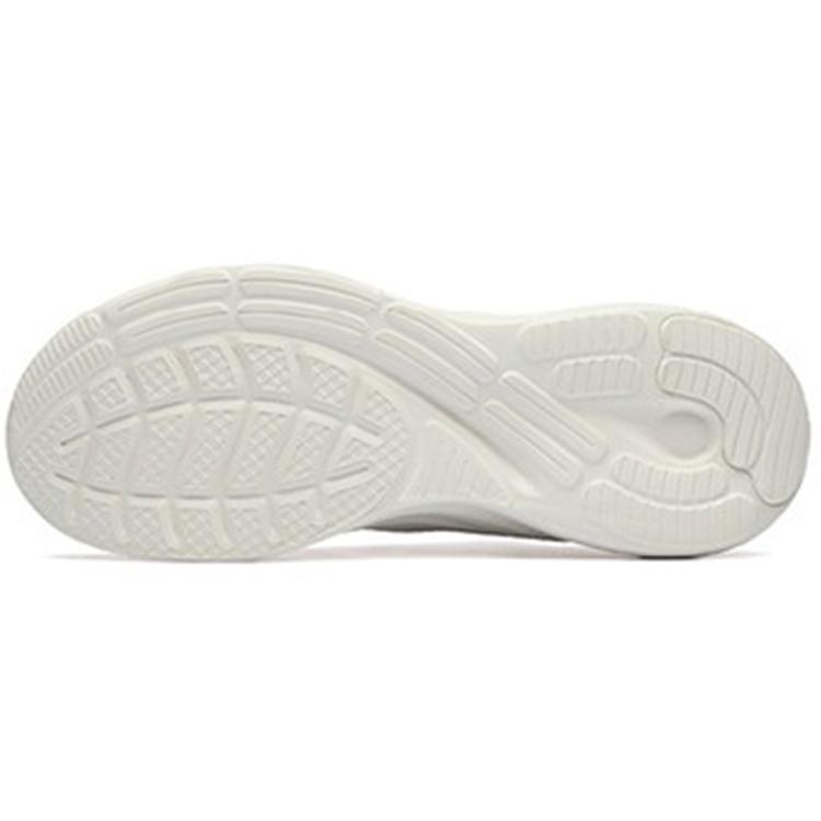 New Anta Cushioned Anti Slip Wear Resistant Breathable Lightweight Low Top Running Shoes Men's White Gray Blue 912225581-4