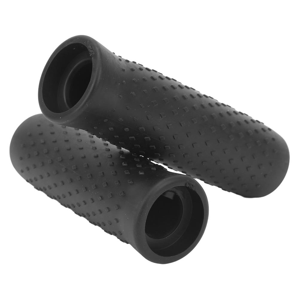 1 Pair Silicone Electric Scooter Handlebar Grips Anti Slip Black Electric Scooter Handle Grips for Ninebot MAX G30