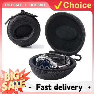 3 Colors Portable EVA Watch Travel Case Watch Storage Organizer Box Watch Holder Waterproof for Smartwatches Zippered Container