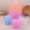 3 Layers Transparent Plastic Jewelry Storage Box Large-Capacity Finishing Box Necklace Ring Stud Earrings Box Ornament Box