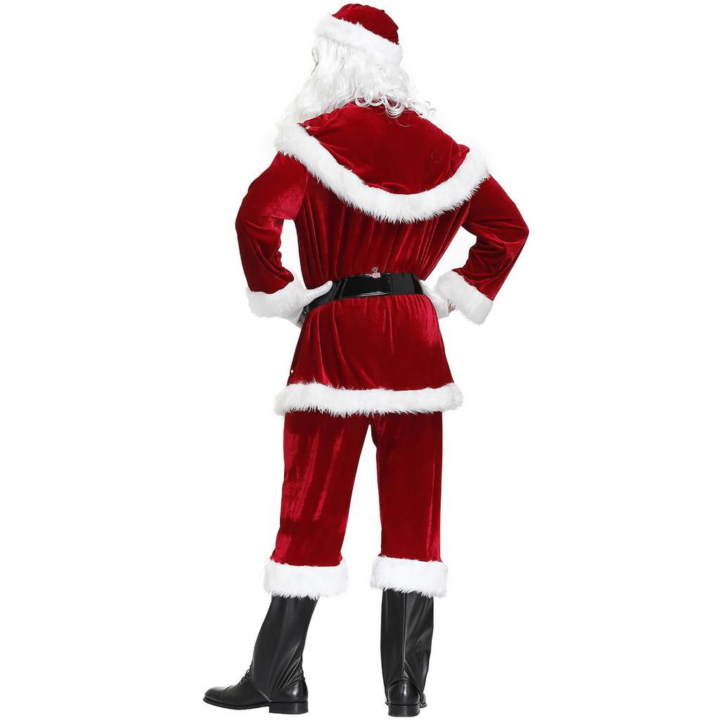 Taglie Forti, Abbigliamento Natalizio da Uomo, Abbigliamento da Babbo Natale da Uomo, Set di Abbigliamento Natalizio Stampato