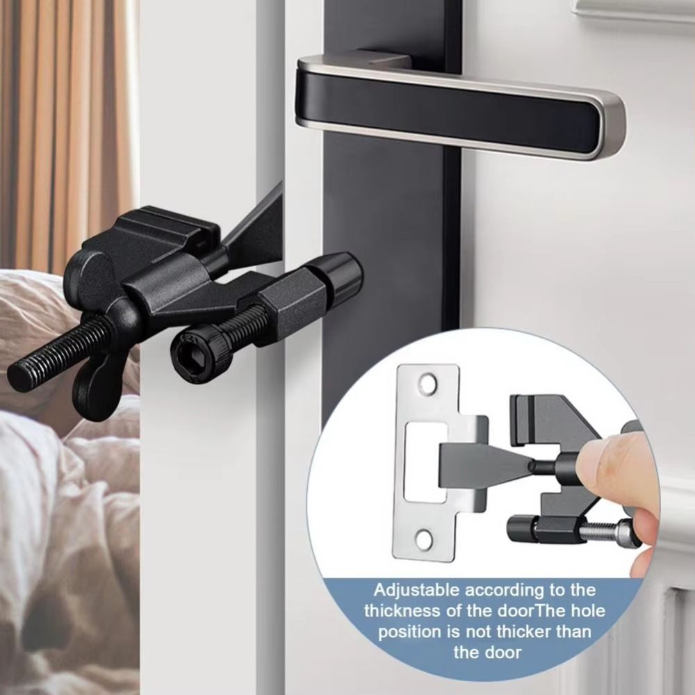 Portable Door Lock Childproof Security Door Locker Convenient Lock Buckle  Live Alone