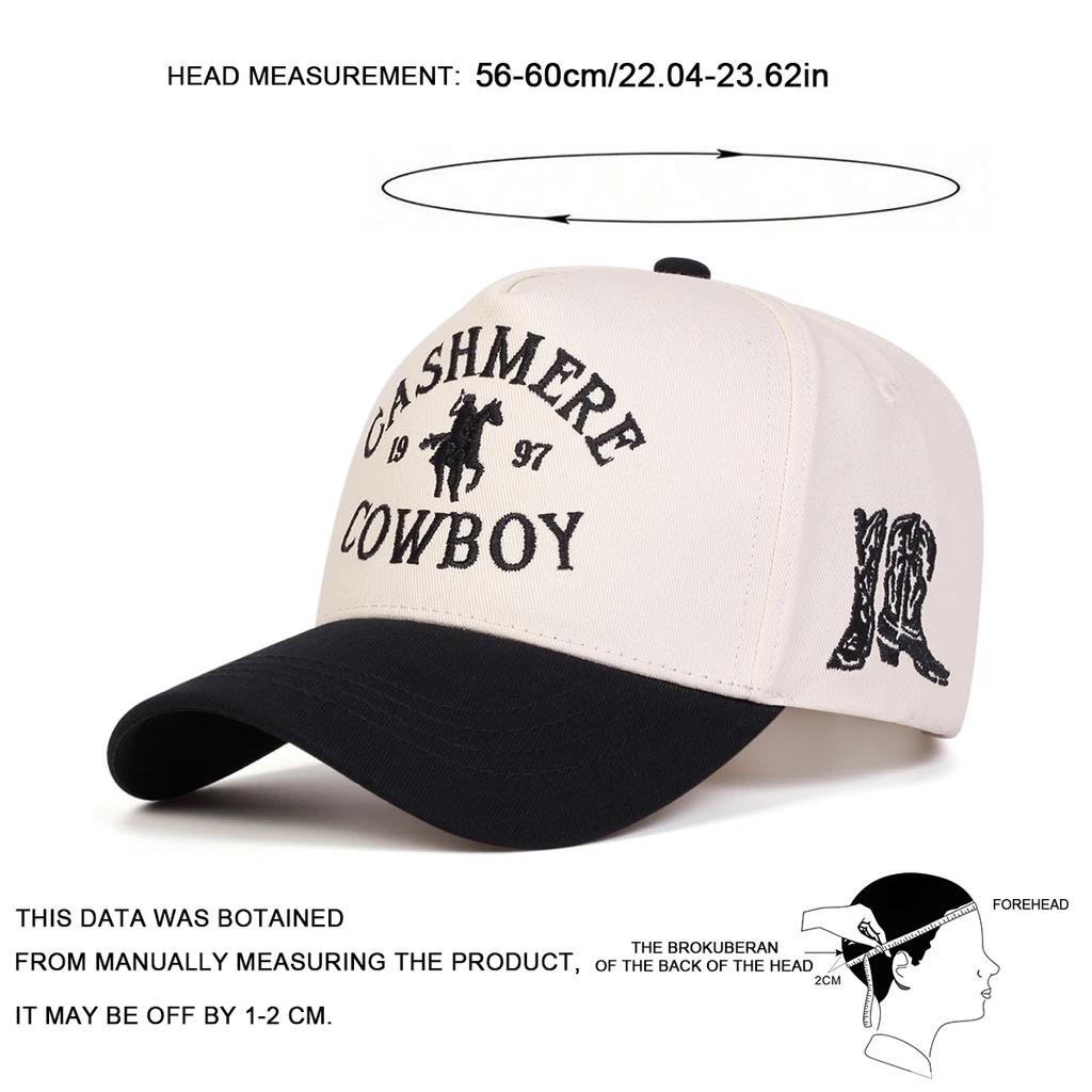 Baseball Stitching Stitched Embroidered Alphabet Cowboy Neutral Gender Women Men For Caps Spring And Autumn Outdoor Adjustable Casual Hats