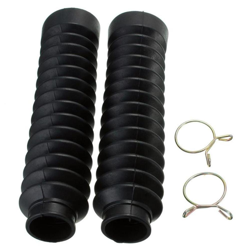 2 Peças Coberturas de Garfo Dianteiro de Motocicleta Polainas Gators Bota Protetor de Choque Protetor de Poeira para Off Road Pit Dirt Bike Motocross Bicicleta ATV