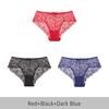 Cutout Sexy Lace Women's Underwear Fashion Skin-friendly Girls Underwear DUASI 3pcs/lot