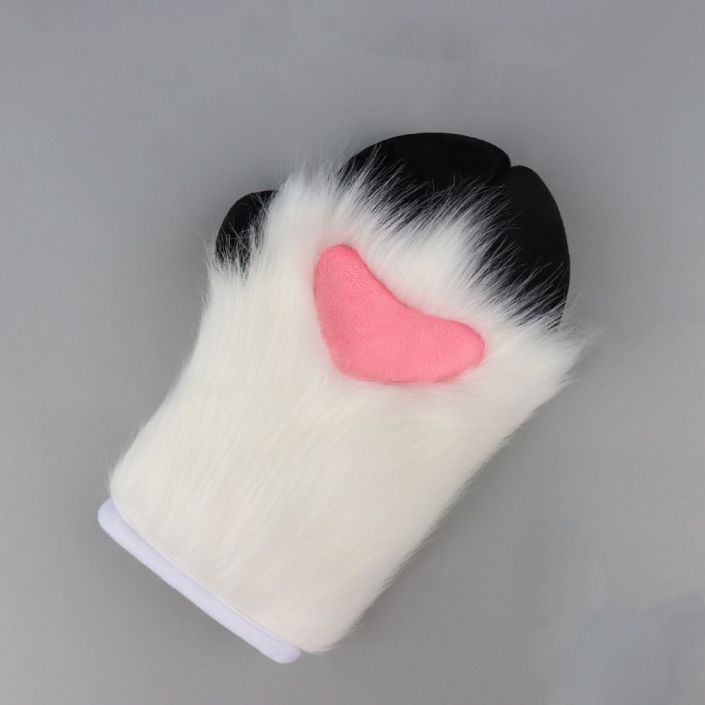Furry Plush Sheep's Hoof Gloves Cartoon Cosplay Props Fashion Cosplay Costume Gloves  Club