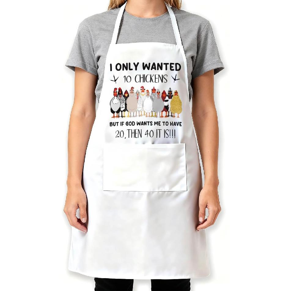 Chicken Aprons For Women With Pockets,Gifts For Mom Grandma Wife