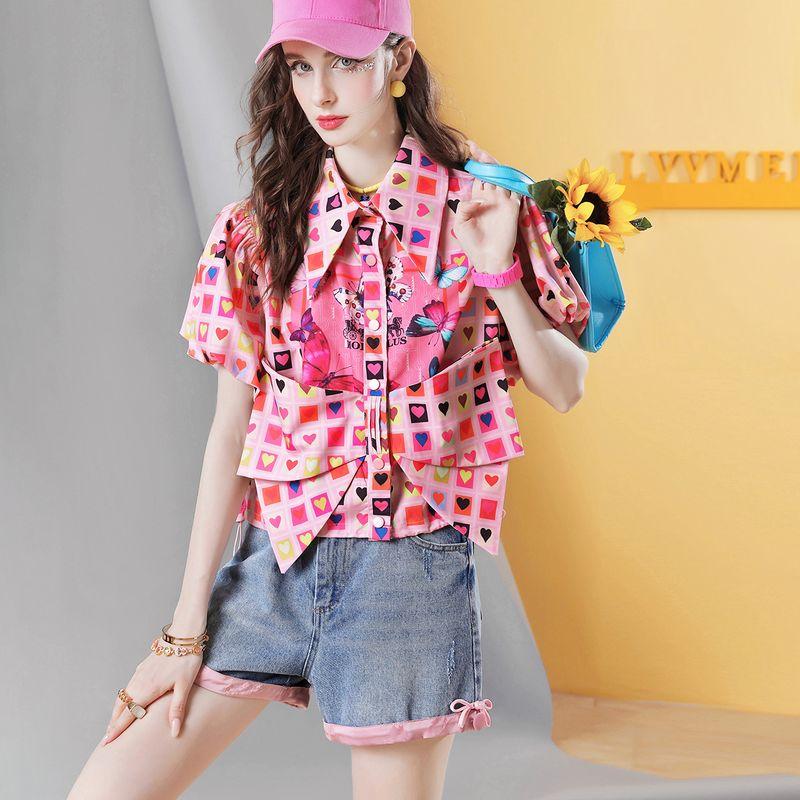 

European Station K416 Summer Loose Contrast Color Bows Red In Stock S