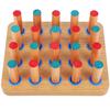 FRCOLOR Finger Training Hand Wooden Pegboard for Finger Muscle Wrist 24 X 20 X 1050g Board, Trainer, Training, Exercise, 8.5 Cm,