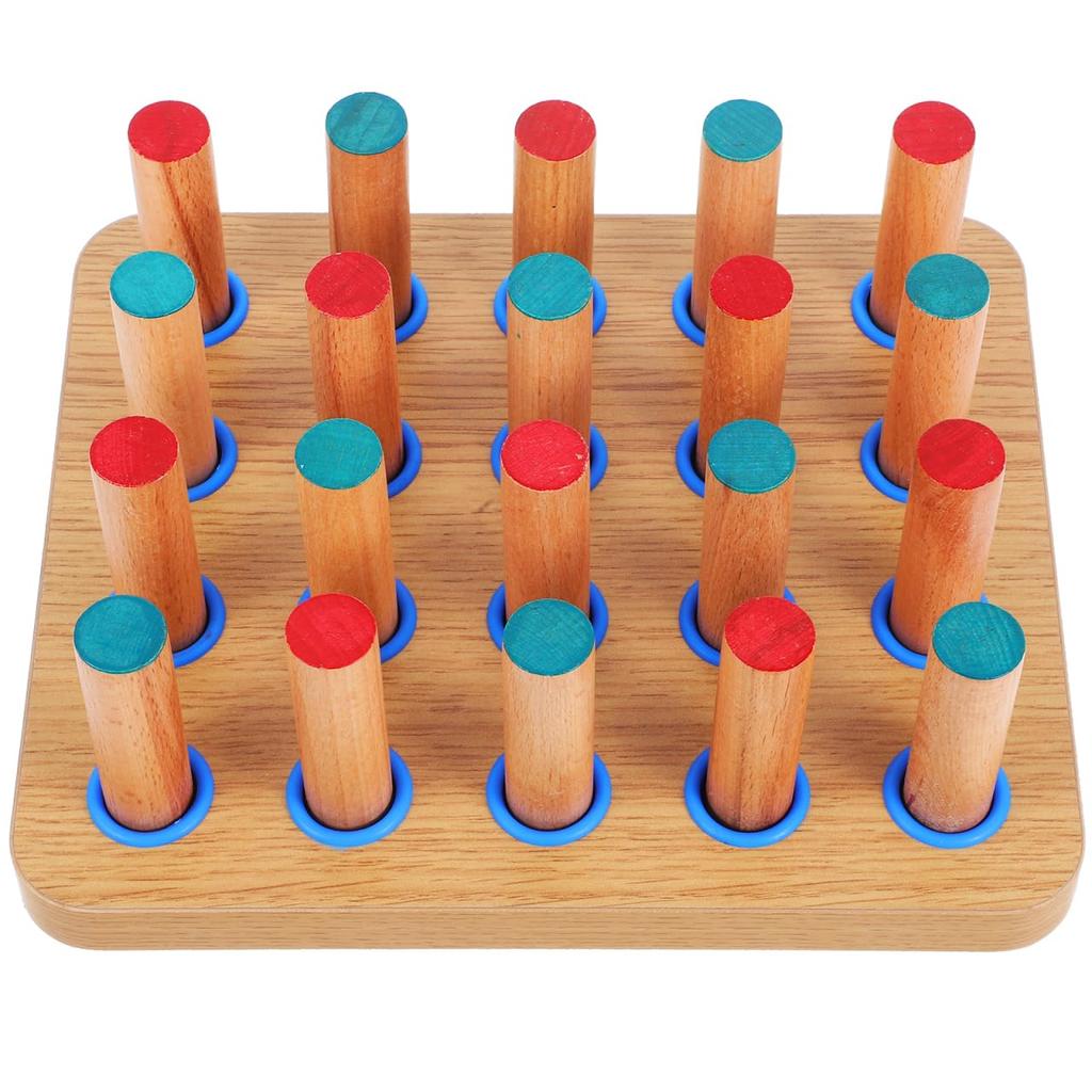 FRCOLOR Finger Training Hand Wooden Pegboard for Finger Muscle Wrist 24 X 20 X 1050g Board, Trainer, Training, Exercise, 8.5 Cm,