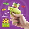 Kids Outdoor Game Foam Disc Gun Toy Flying Disc Shooting Launcher Fight Soft Gun Boys Girls Interactive Parent-child Sport Toy
