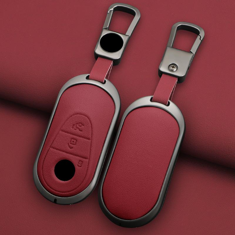 Zinc Alloy Car Key Case Cover For Mercedes Benz C E S Class Glc W206 W223 W214 E300 C260 C300 S450 S500 Keychain Accessories