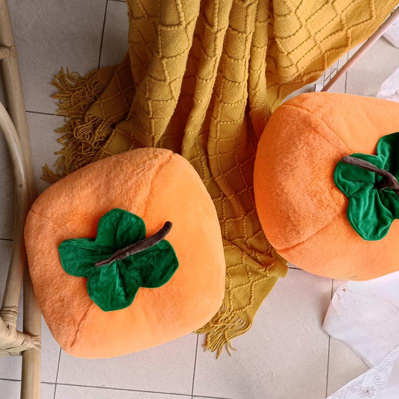 Wan Shi Da Ji Persimmon Plush Doll Cushion Ornament Photo Prop Gift