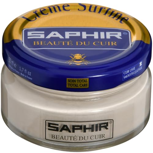 SAPPHIR Shoe Cream Leather Shoe Polish Care Repair Color Damage Shine 99 Blanc