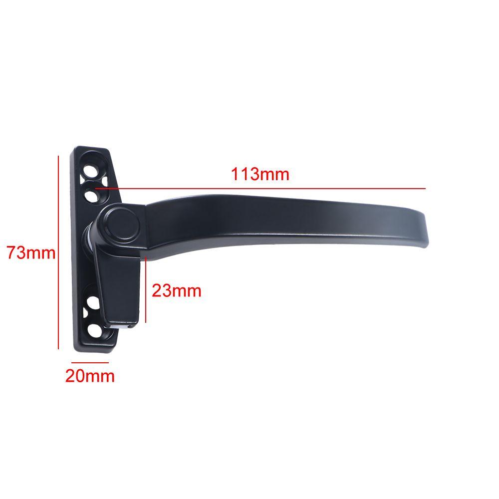 Thickened Open Door Window Handle Right/Left Hand Aluminum Alloy Window Lock Handle Black/White With Lock Hardware