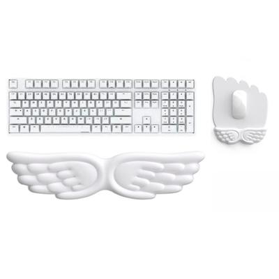 Slow Rebound Mouse Wrist Support Pad Wing Design Creative Wristband Mouse Mat Comfort PU Non-Slip Base Keyboard Hand Rest