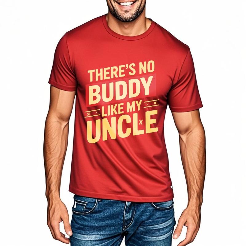 Fashion Summer Boys T Shirt Theres No Buddy Like My Uncle Short Sleeve Comfortable Oneck Tees Hiphop Cheap Tshirt Bigger Size