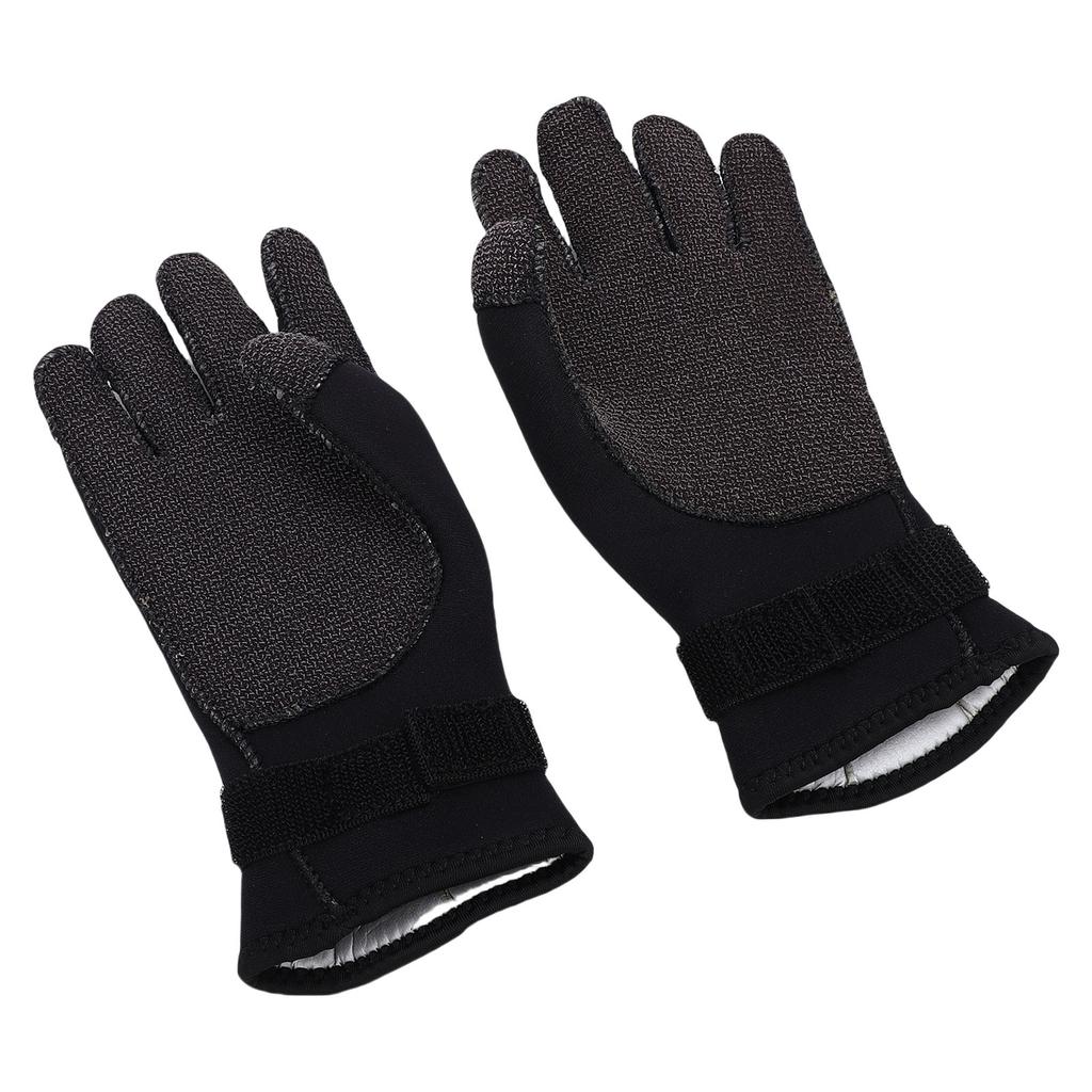 1 Pair 5mm Neoprene Diving Gloves Cut Proof Abrasionproof Thermal Dive Gloves Comfortable Fit L