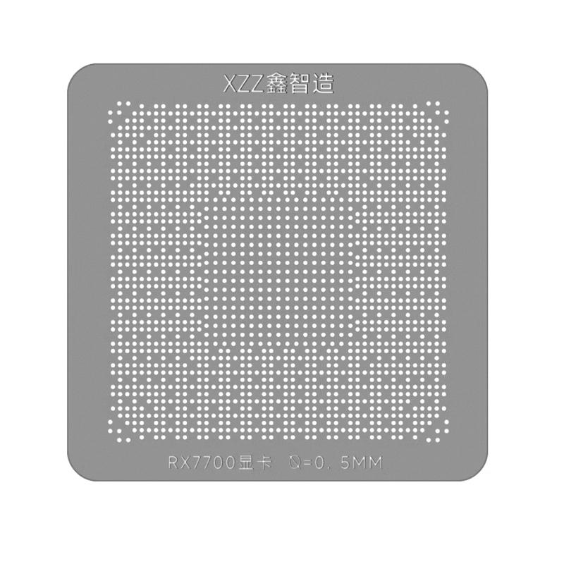 1Pcs XZZ CPU Solder Paste/ball Stencil for Laptop AMD R9-7940HS RX6600XT RX6700XT RX6800XT RX7700XT SR3S0 SRLWS SRMHU SRN23