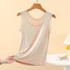 Mo Dai Ice Thread Women's Tank Top with Lace Lace Loose Large Size Slim Fit Fashion Sleeveless Bottom Shirt