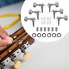 6 Pieces 3L3R Guitar Tuning Pegs Replace Easy to Install Portable Wear Resistant Metal Guitar String Tuning Pegs Machine