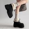 Northeast casual platform short snow boots for children in autumn and winter 2025 new round head thickened velvet large cotton shoes