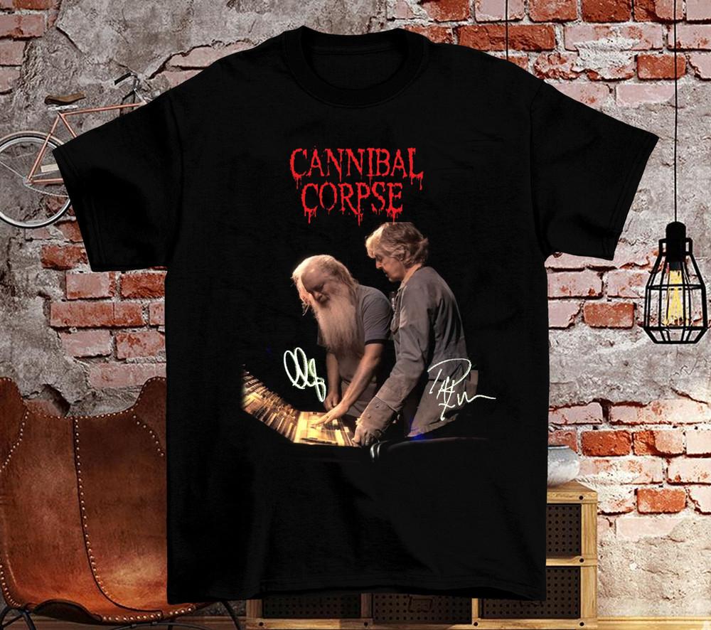 Унисекс футболка Пола Маккартни и Рика Рубина  check out  Cannibal Corpse Черная M