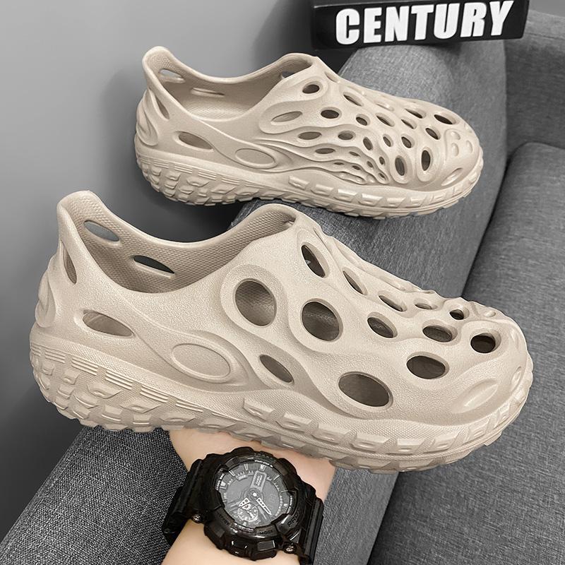 Scarpe estive personalizzate con fori, traspiranti, a trama aperta, antiscivolo, taglia grande, scarpe a cestino, sandali da spiaggia