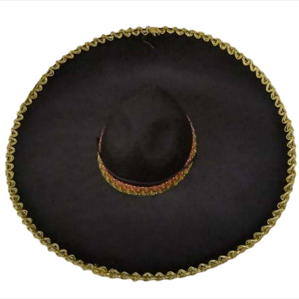 Large Sun Hat Mexico Hat Rolled up Brim Mexican Caps Festival Supplies Sombrero Hat  Party Hat