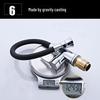 TLXT Brushed Black Wall-Mounted Kitchen Faucet